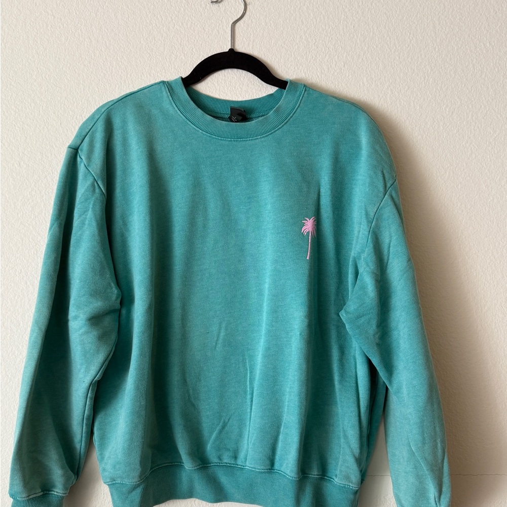 Wild Fable Teal Beach Vibes Sweatshirt